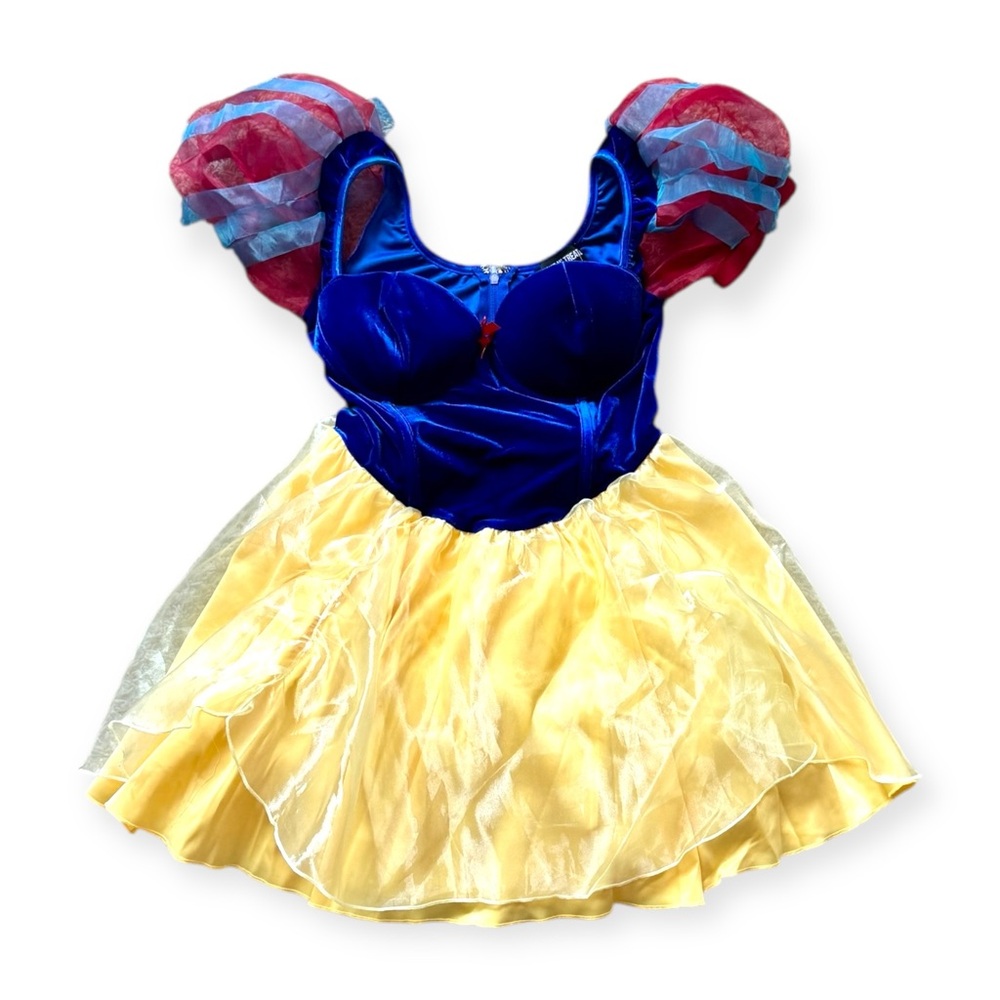 NWOT Dolls Kill Snow White Blue and Yellow Mini Dress - Size XL